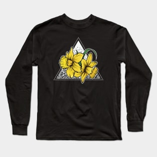 Daffodil Flora Triangle Long Sleeve T-Shirt